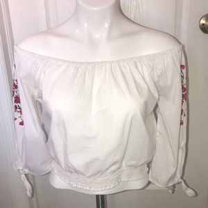Hollister Off The Shoulder Crop Top